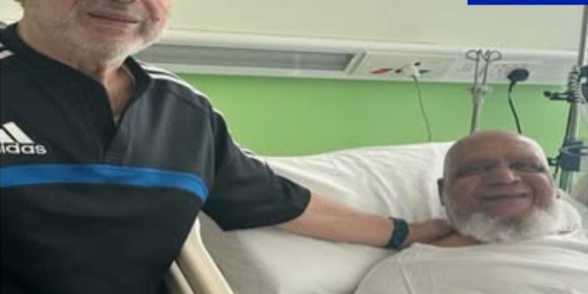 مستشفى الصباح   تحسن حالة الصحية  الفارس الأسمر  نجم الكرة الكويتية فتحي كميل  