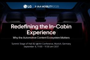 الكشف عن شراكات محتوى جديدة مع إل جي لتعزيز تجربة القيادة في معرض IAA Mobility 2025