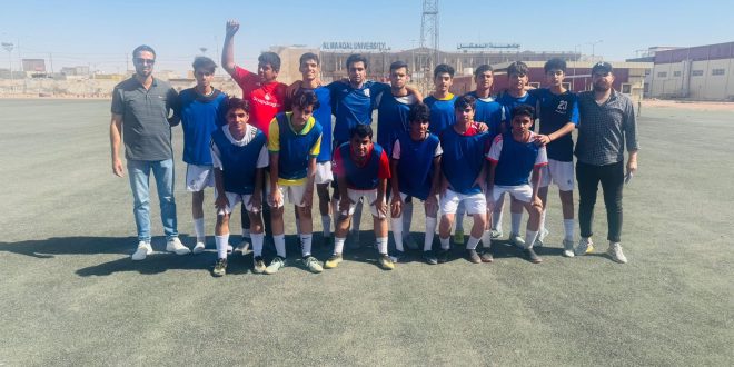 افتتاح دوري الإعداديات بكرة القدم في تربية البصرة 