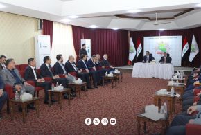 السنافي يستقبل بتال ويناقشان مستحقات المقاولين والتحديات التي تواجه المقاول العراقي